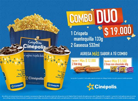 menu combos cinepolis - cinepolis tampico